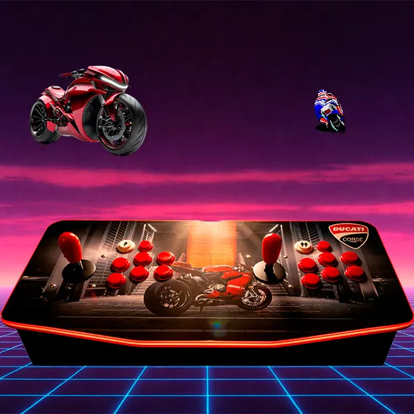 Consola arcade HDMI Kissa con vinilo Ducati