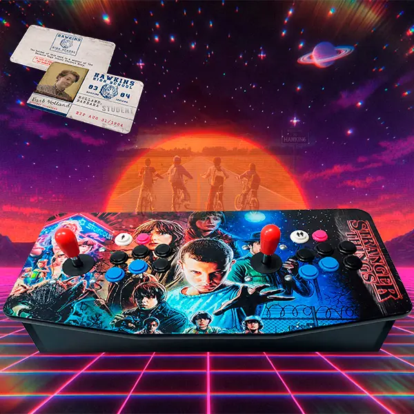 Consola arcade HDMI Kissa con vinilo Stranger Things
