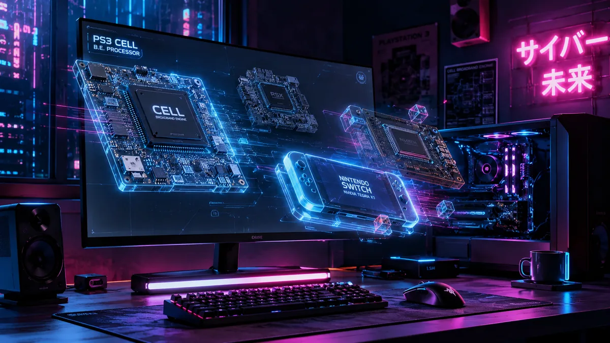 Chips de PS3 (Cell), RSX y Nintendo Switch en un PC gaming — las consolas más difíciles de emular