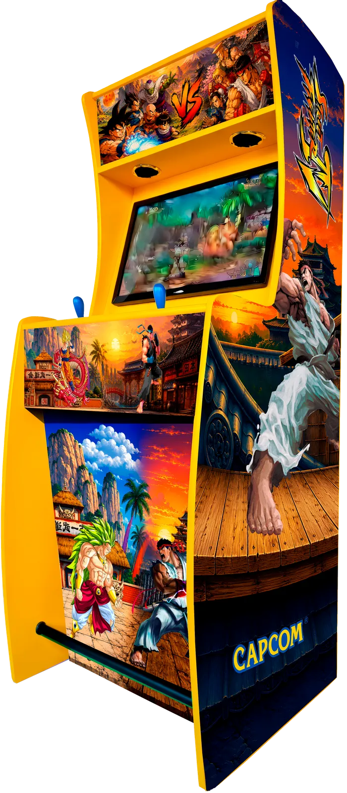 Recreativa Sanura 18 Dragon Ball vs Street Fighter Amarilla