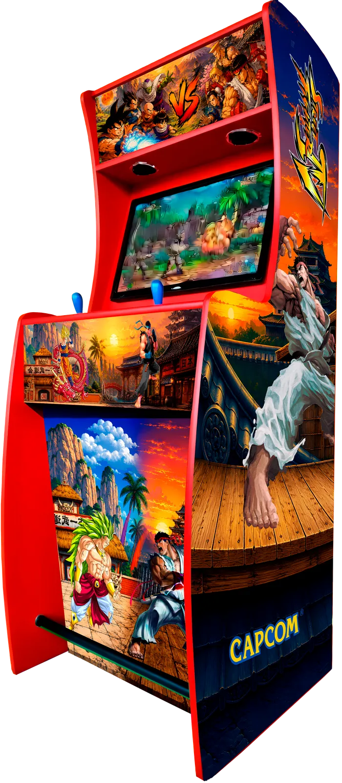 Recreativa Sanura 18 Dragon Ball vs Street Fighter Roja