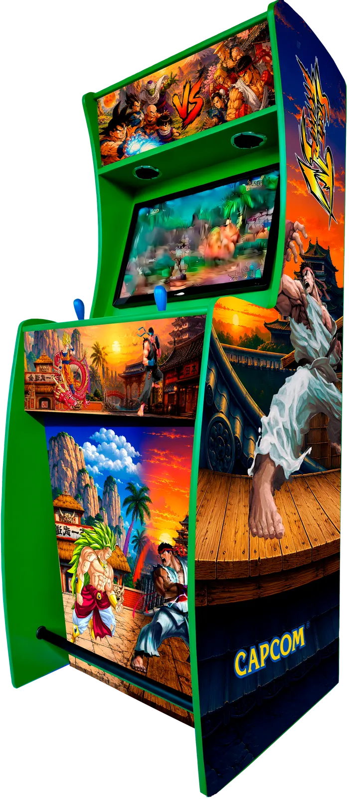 Recreativa Sanura 18 Dragon Ball vs Street Fighter Verde
