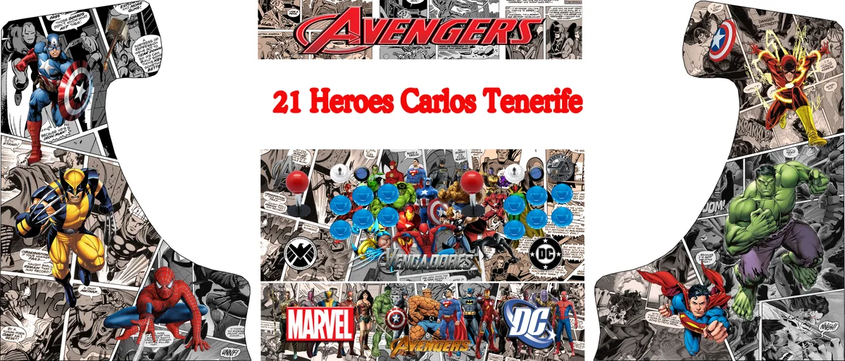Bartop Danna 21 Carlos Design — arte completo del vinilo