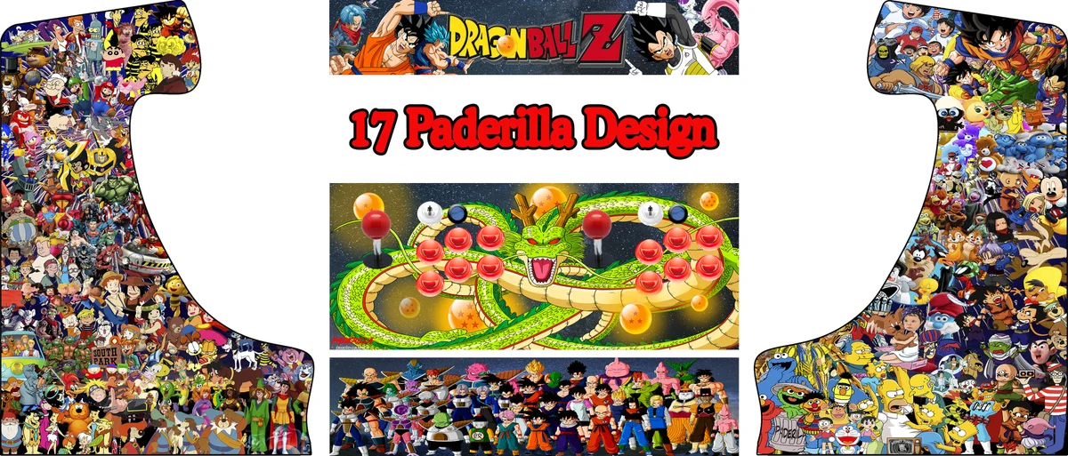 Bartop Danna 17 Arcade Paderilla — arte completo del vinilo