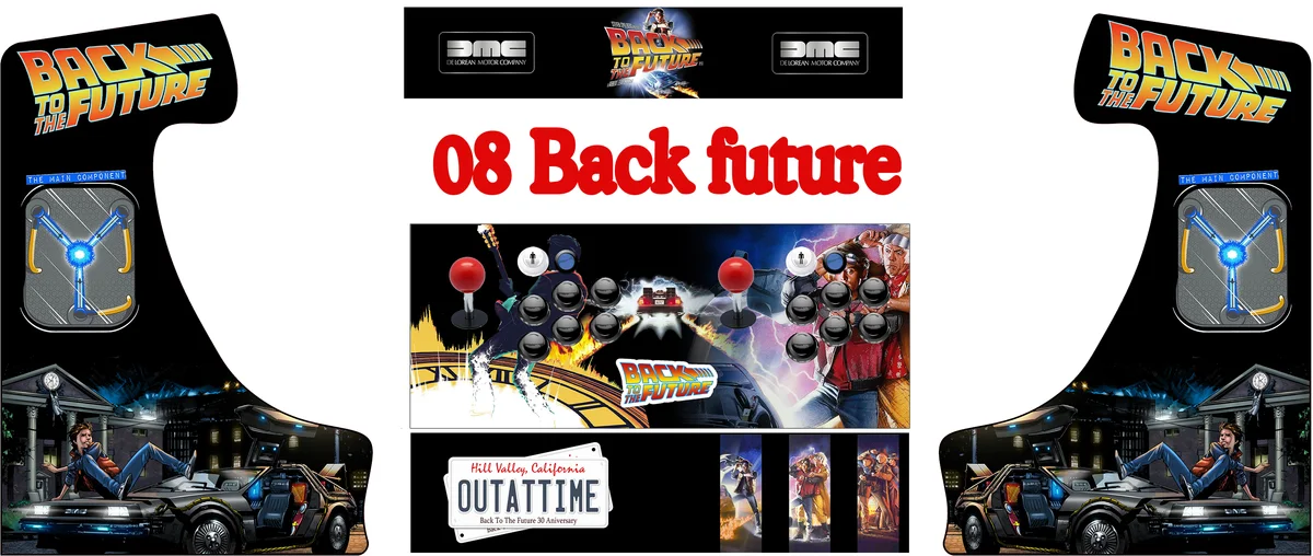 Bartop Danna 08 Regreso al Futuro — arte completo del vinilo