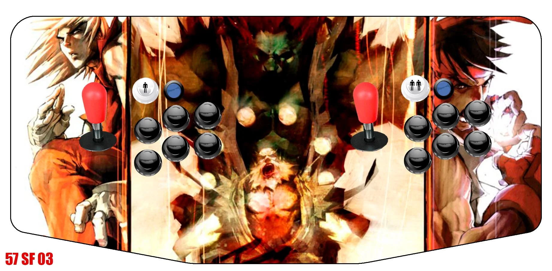 Vinilo Consola Kissa 57 Street Fighter 03