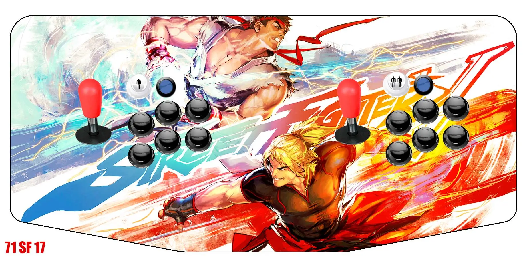 Vinilo Consola Kissa 71 Street Fighter 17