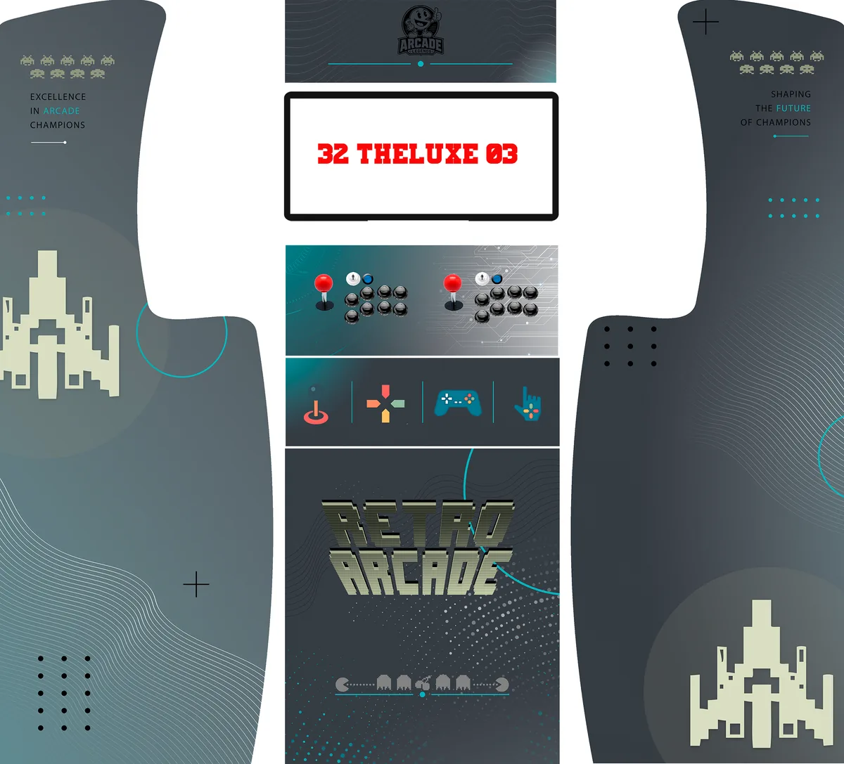 Recreativa Sanura 32 Theluxe 03 Black — arte completo del vinilo