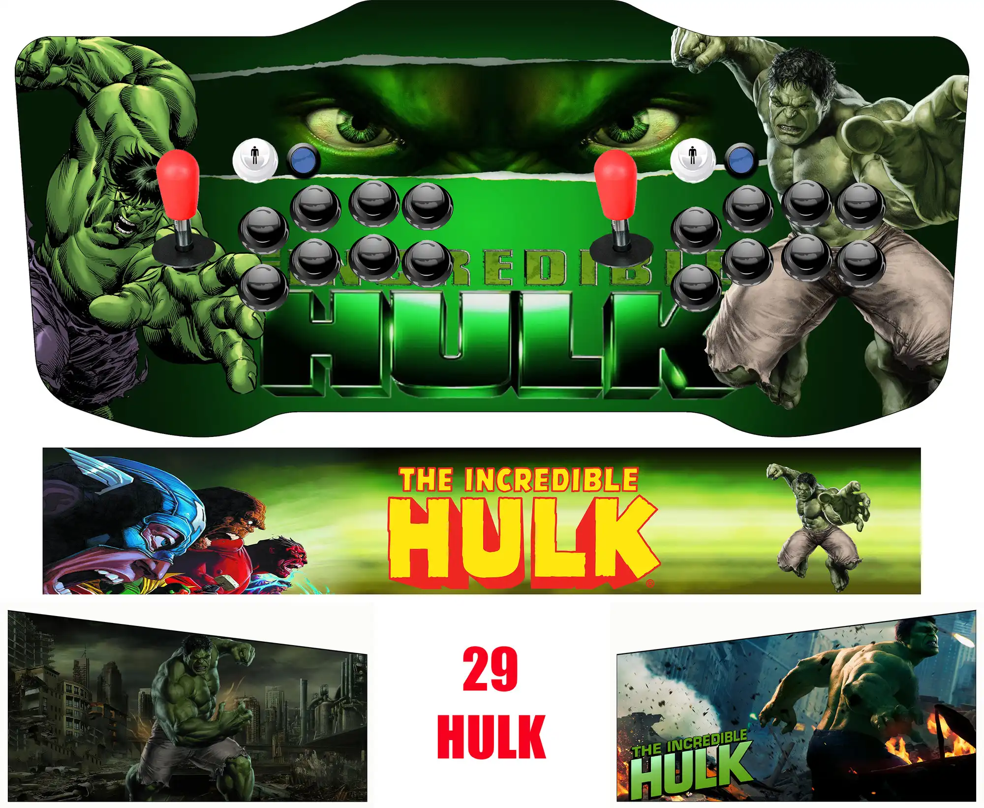 Vinilo Consola Superpro 29 Hulk